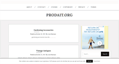 Desktop Screenshot of prodait.org